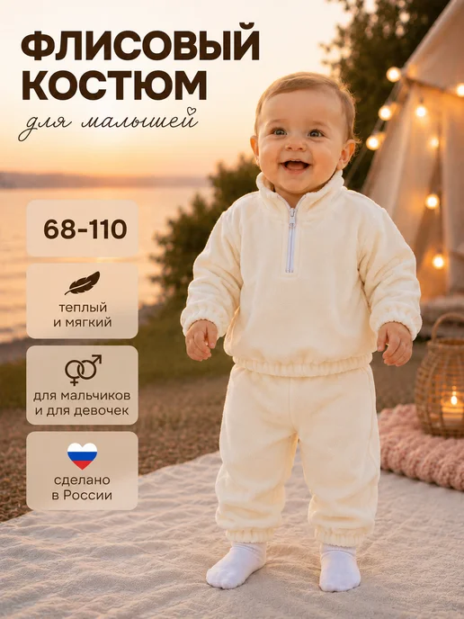 Костюм для мальчика для девочки флисовый